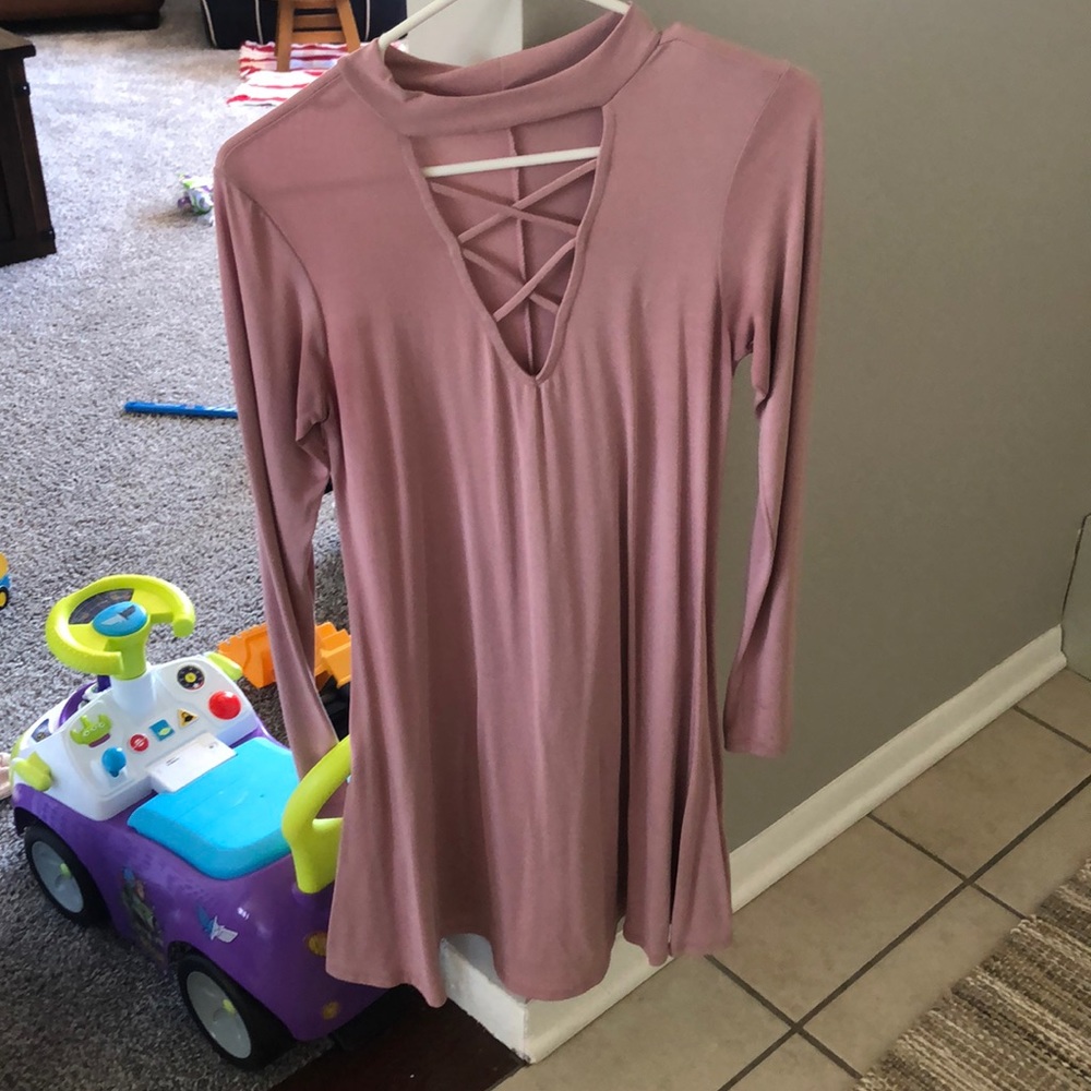 Pink lily boutique long sleeve dress